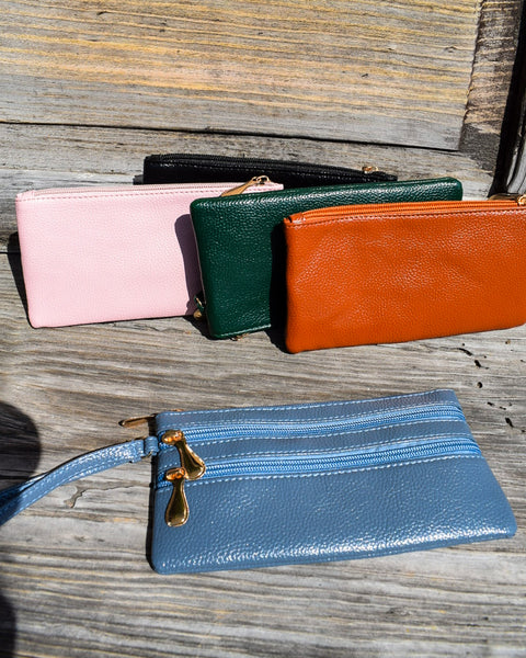 NATASHIA TRIPLE ZIP WRISTLET - 5 COLORS