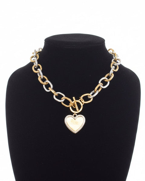 ALL MY LOVE NECKLACE - TWO-TONE - Salty Lime Boutique