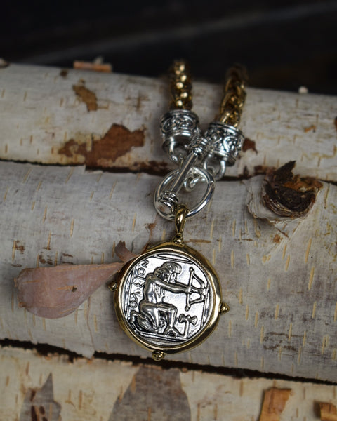 ARROW COIN ROPE CHAIN BRACELET - GOLD/SILVER - Salty Lime Boutique