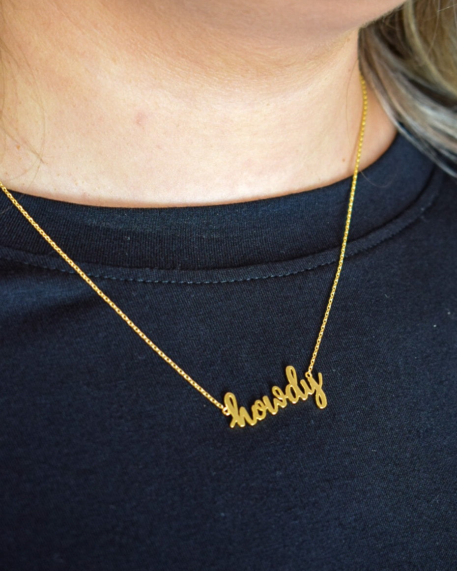 HOWDY NECKLACE - GOLD