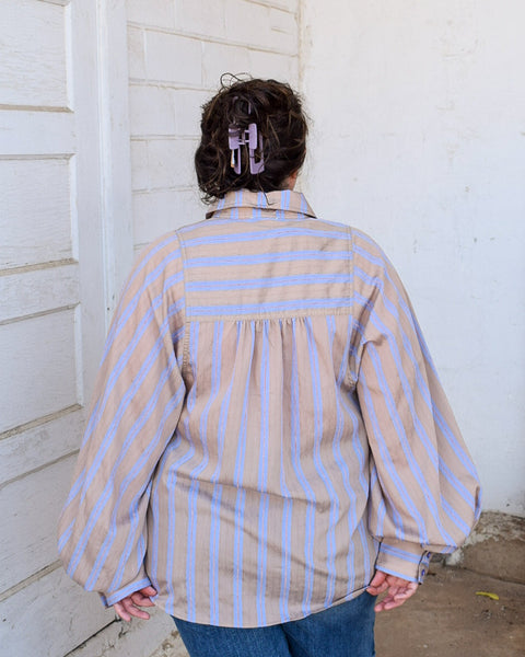 DONNA TOP BY EASEL - MUSHROOM