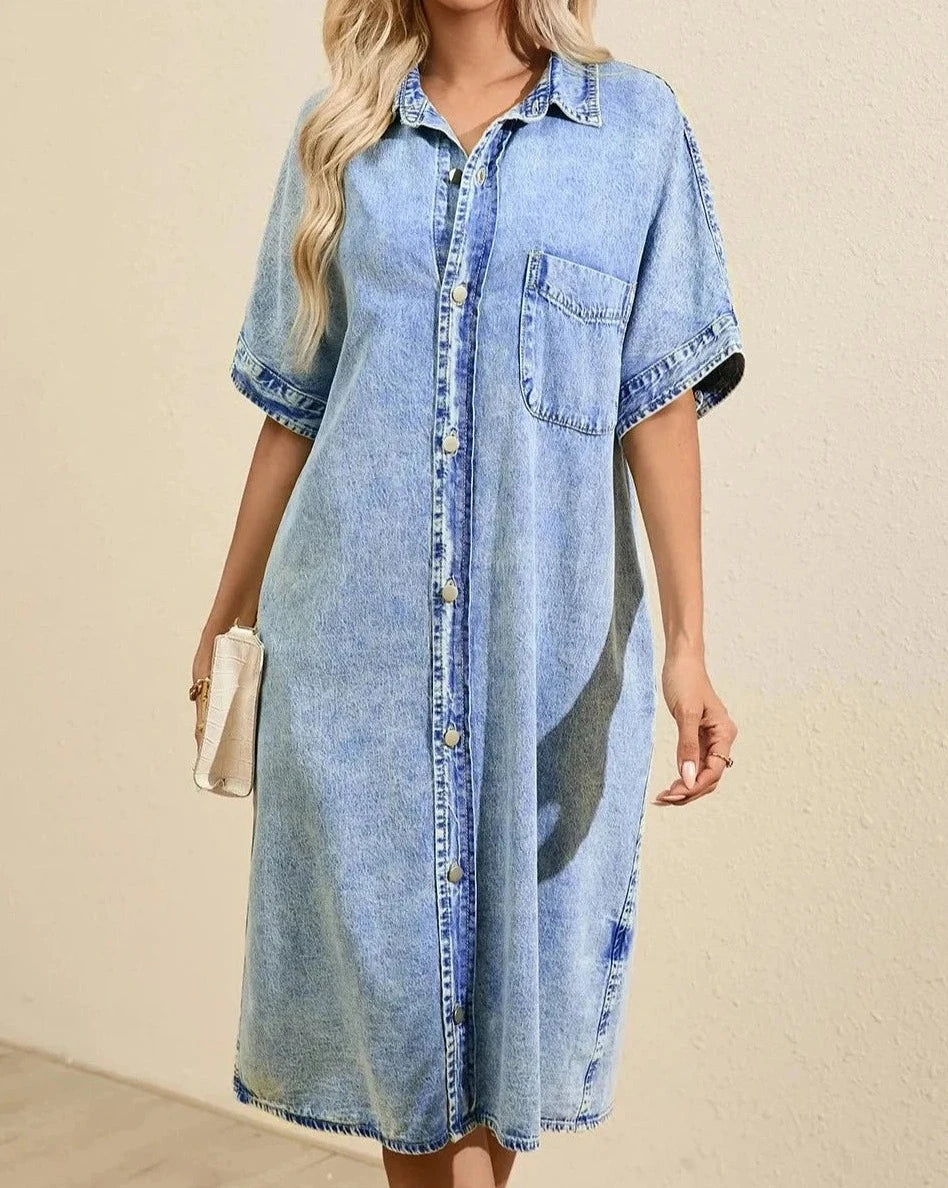 MADE FOR ME CHAMBRAY DRESS