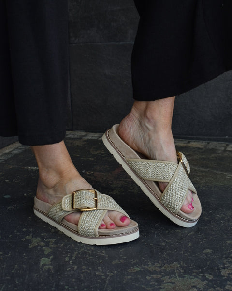 BOOKED SANDAL BY CORKYS- BEIGE