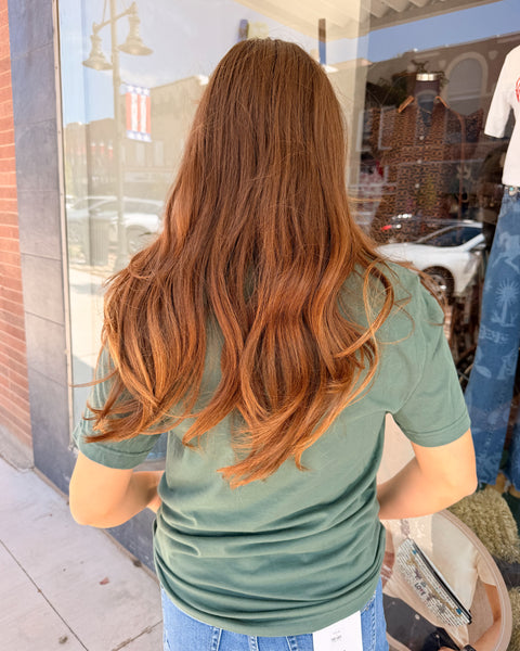 Fall Pumpkin Graphic Tee - Pine - Reg/Curvy