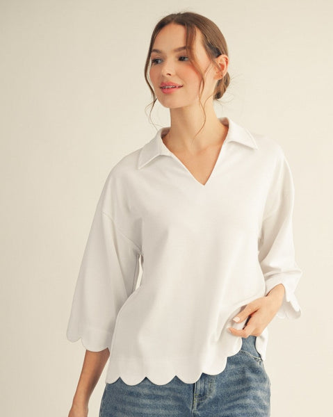 The Shannon Top -  White