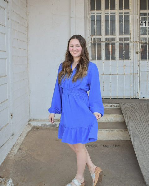 JULIA DRESS - ROYAL BLUE