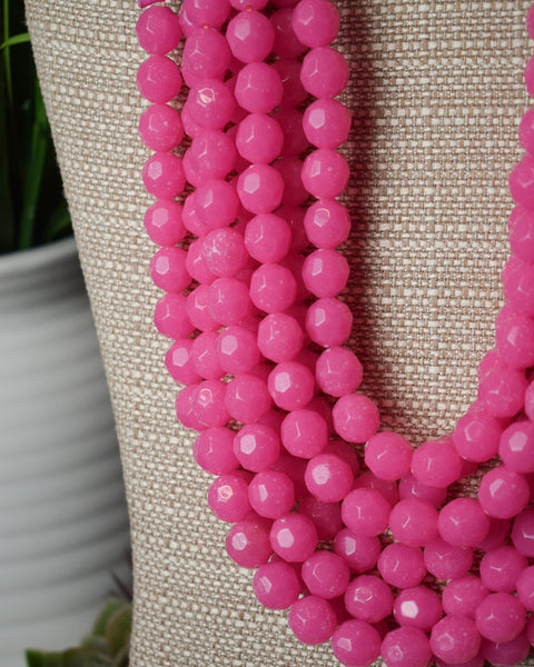 MAGNETIC MULTI STRAND NECKLACE - 4 COLORS - Salty Lime Boutique