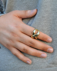 CROSSINGS - WATER RESISTANT - GOLD PLATED RING - 2 COLORS