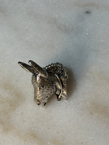DONKEY STRETCHY RING - SILVER