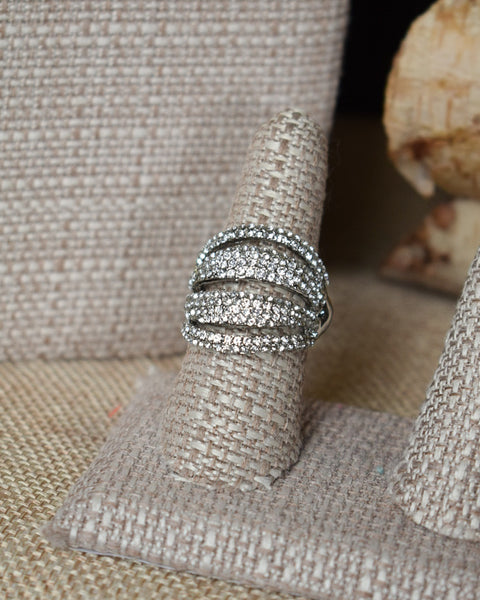 COCKTAIL CRYSTALS STRETCHY RING - 2 COLORS - Salty Lime Boutique