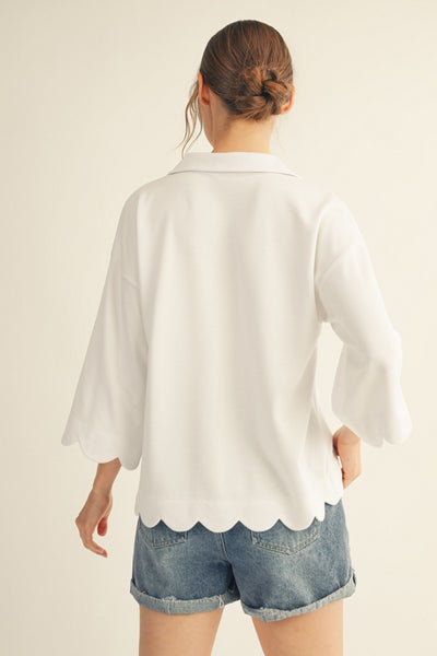 The Shannon Top -  White
