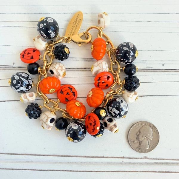 HAUNTED HALLOWEEN CHARM BRACELET BY LENORA DAME