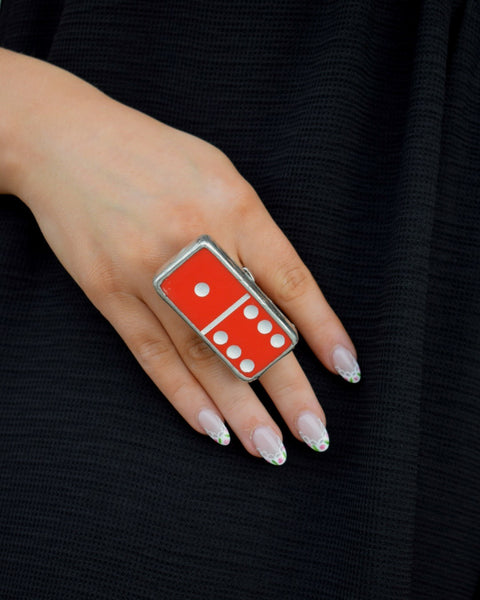 DOMINO STRETCHY RING - 2 COLORS