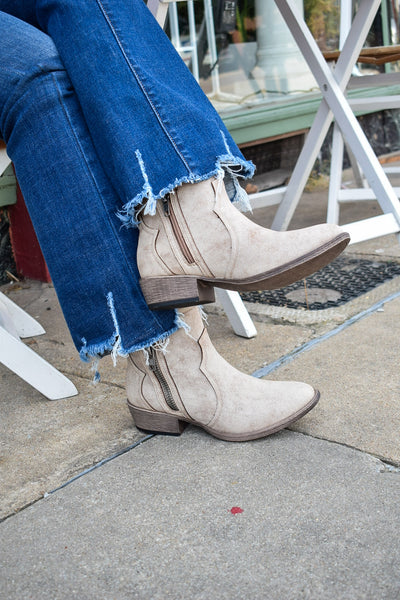 EVIE BOOTIES BY VERY G - NUDE