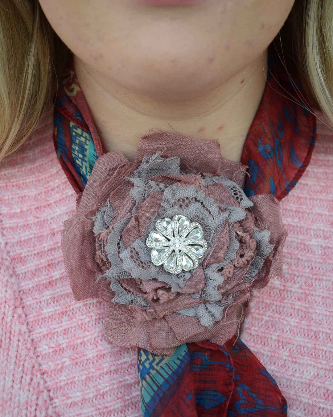 HAND DYED FLORAL SLIDE - BY A RARE BIRD - 3 COLORS