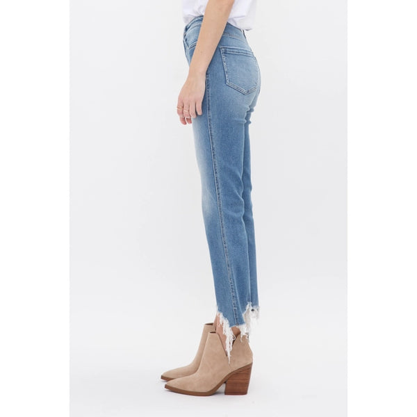 HR CROP FLARE WITH UNEVEN HEM- MOSCATO - Salty Lime Boutique