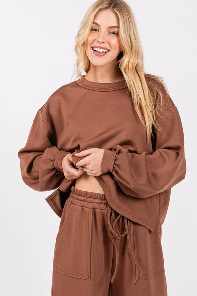 DEMI TOP AND PANT SET -  PINK