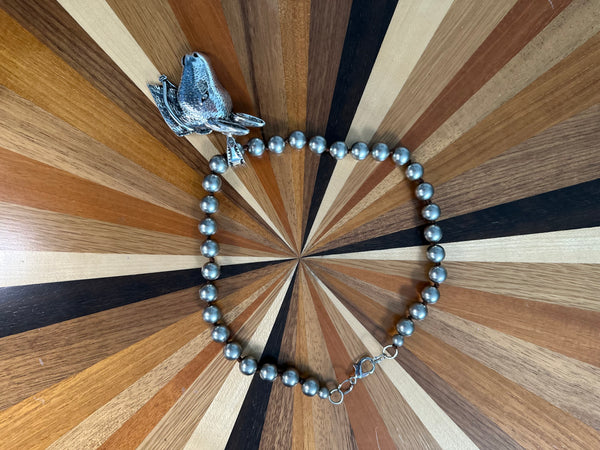 DONKEY CHUNKY CHAIN NECKLACE - SILVER