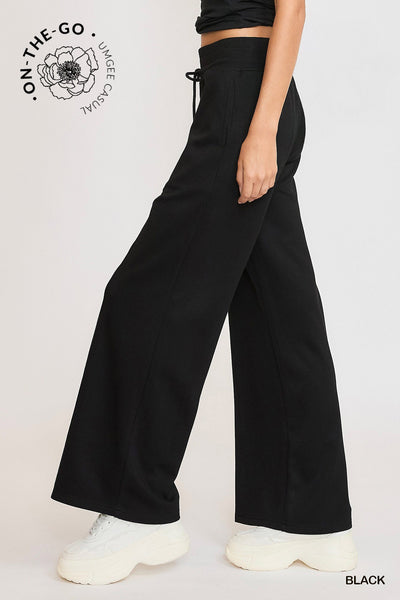 BUTTERY SOFT LOUNGE PANT BY UMGEE - BLACK