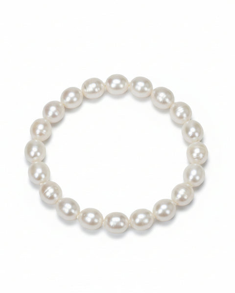 FRESHWATER PEARL STRETCHY BRACELET - Salty Lime Boutique