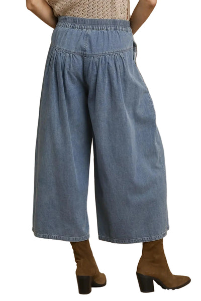 PAULETTE CULOTTES BY UMGEE - LT. DENIM