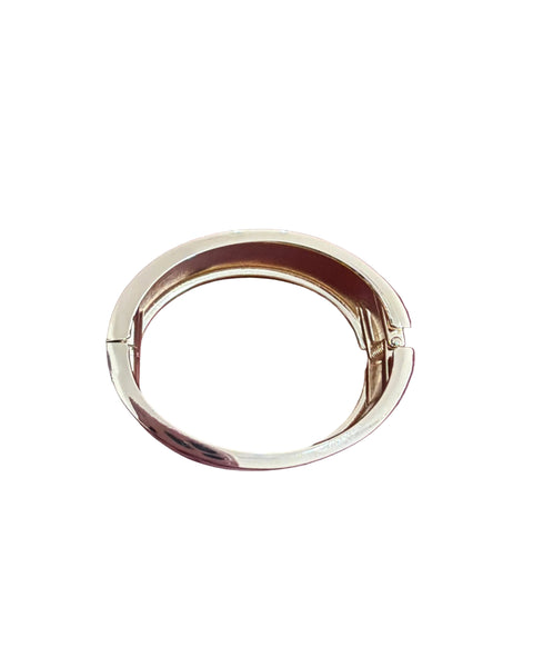 Greek Key Enamel Hinged Bracelet - 3 Colors - Salty Lime Boutique