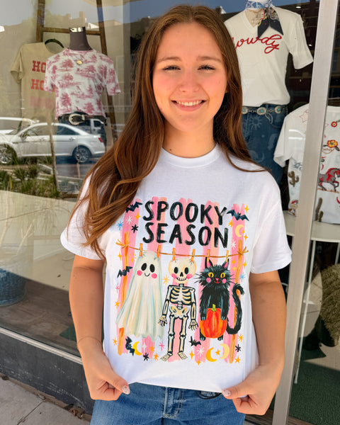 Spooky Season Trio Graphic Tee - White - Reg/Curvy