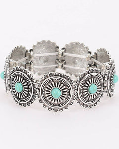 TURQUOISE CONCHO BRACELET