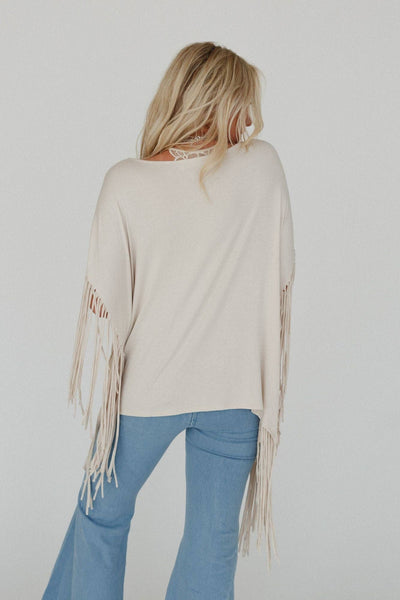 Western Showstopper Fringe Top - Salty Lime Boutique
