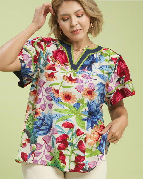 ALL IN BLOOM BY UMGEE - CREAM MIX - REG/CURY - Salty Lime Boutique