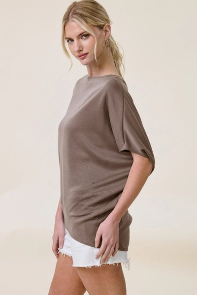 Claudia Short Sleeve Dolman Top - Sierra