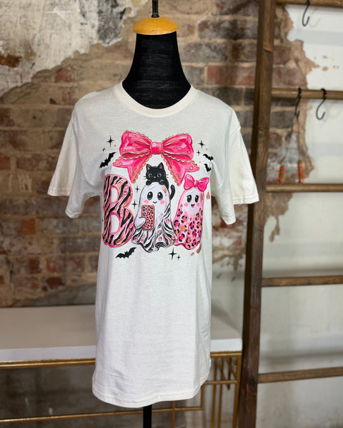 Ghost Boo Graphic Tee - White - Salty Lime Boutique