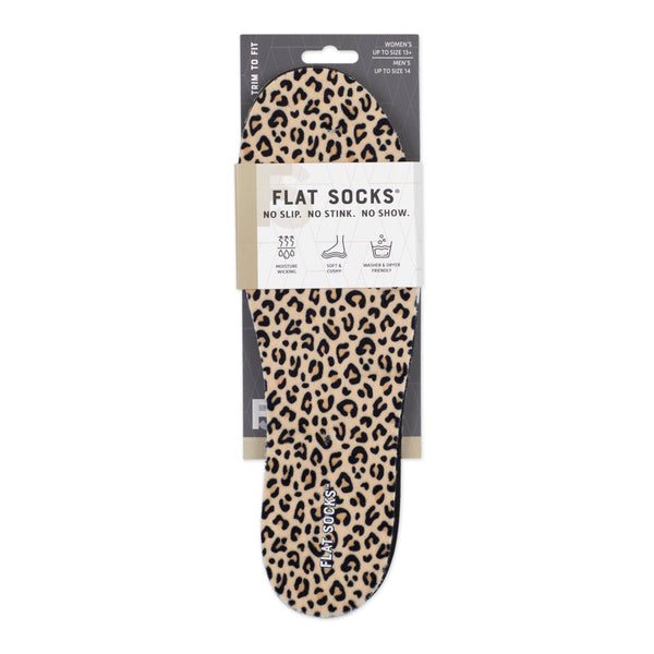 Flat Sock Insole - Leopard Print