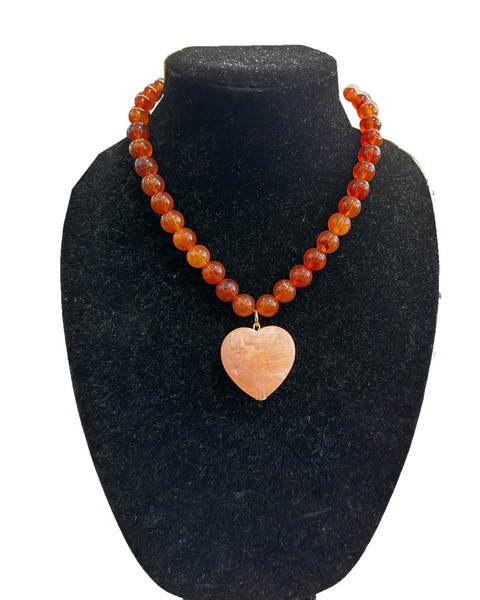 My Beaded Heart Necklace - 3 Colors