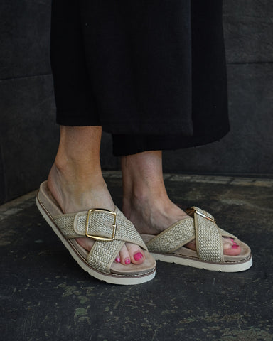 BOOKED SANDAL BY CORKYS- BEIGE