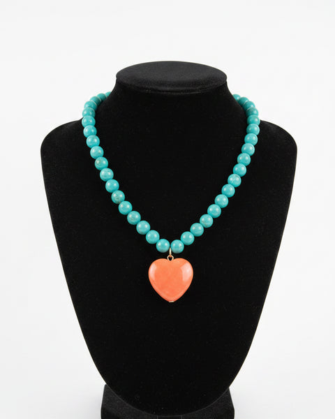My Beaded Heart Necklace - 2 Colors - Salty Lime Boutique