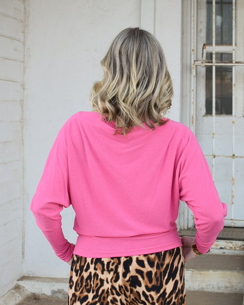 ELLA TOP  - KNOCKOUT PINK