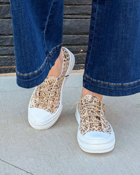 Aman Leopard Women's Sneaker by Very G  -  Natural