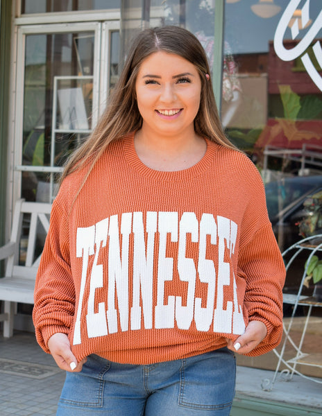 TENNESSEE RIB CORD SWEATSHIRT - SPICE