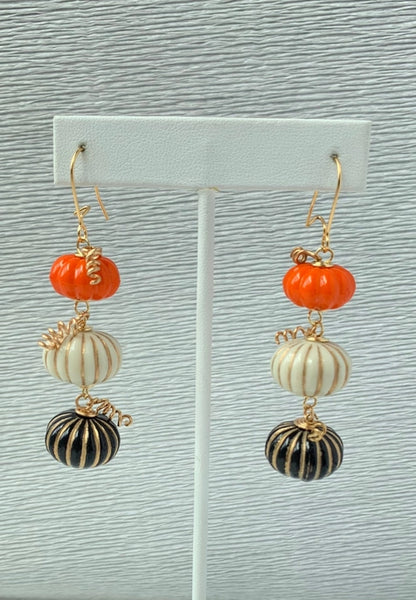 PUMPKIN KING HALLOWEEN EARRINGS