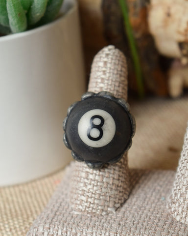 EIGHT BALL RING