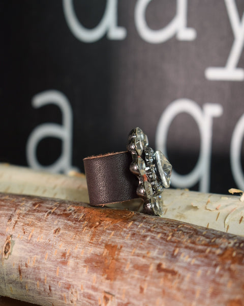 BLING LEATHER SLIDE - BY A RARE BIRD