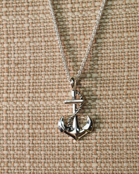ANCHOR NECKLACE - SILVER