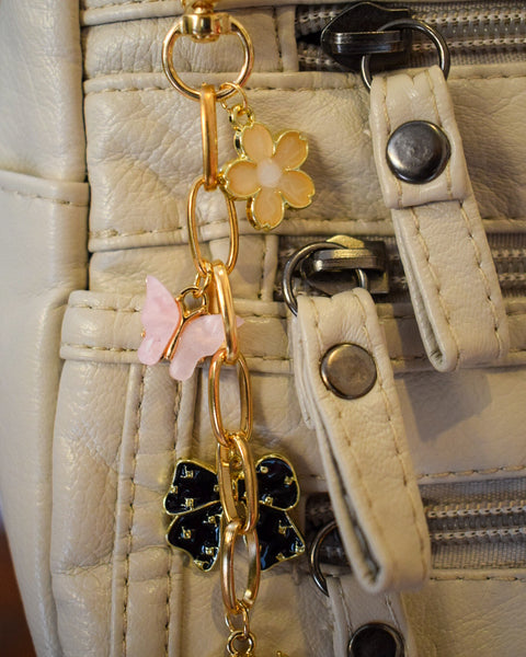 BEE & BOWS CHARMS PURSE CHARM - GOLD