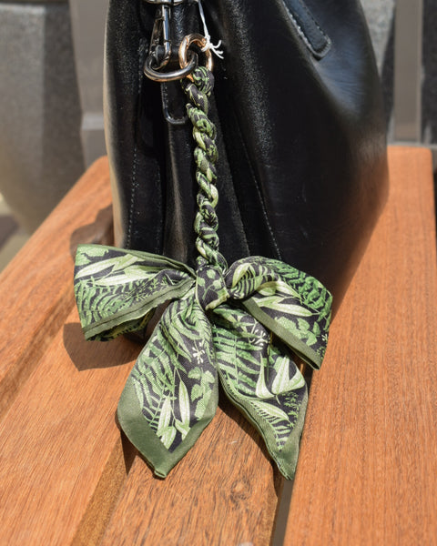 BRAIDED BOW KEYCHAIN/PURSE CHARM - 12 COLORS - Salty Lime Boutique