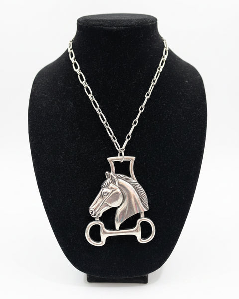 STALLION & HORSEBIT CHAIN NECKLACE - 2 COLORS - Salty Lime Boutique