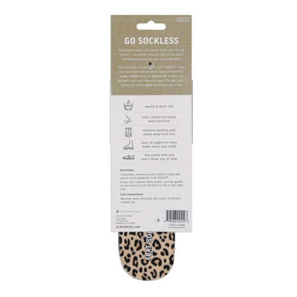 Flat Sock Insole - Leopard Print