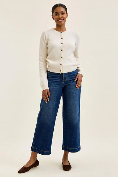 HW TC Claudia Ankle Wide Leg- Deep Indigo by Judy Blue - Salty Lime Boutique
