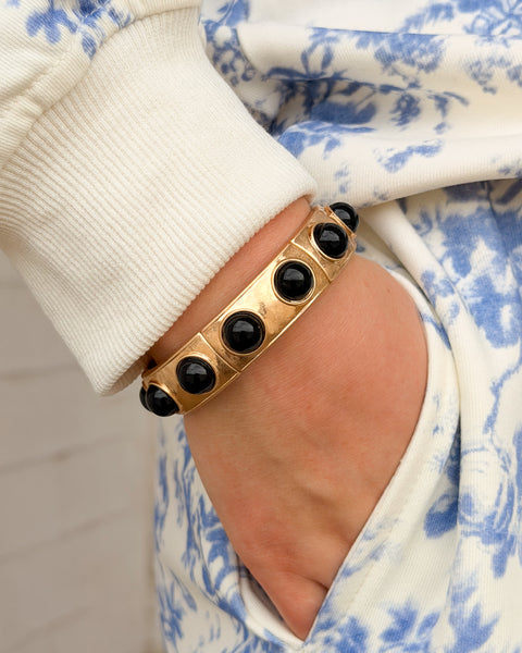 GOLDEN GEM  STRETCHY BRACELET - 4 COLORS - Salty Lime Boutique