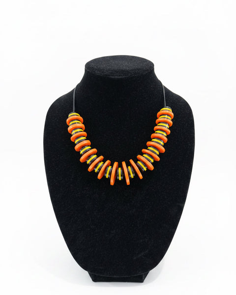 Halloween Colors Beaded Necklace - Salty Lime Boutique